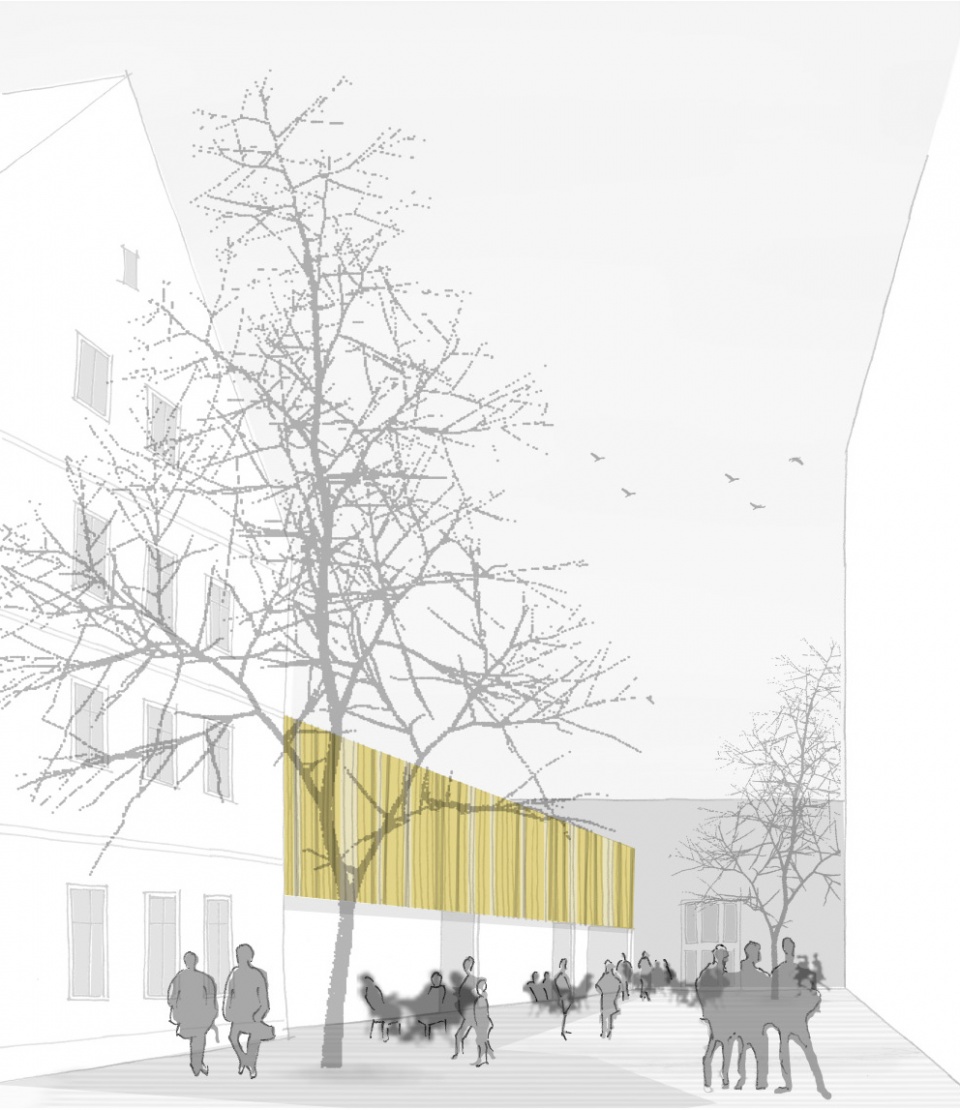 2016 - Uni Mensa Bamberg Perspektive, © gildehaus.partner architekten
